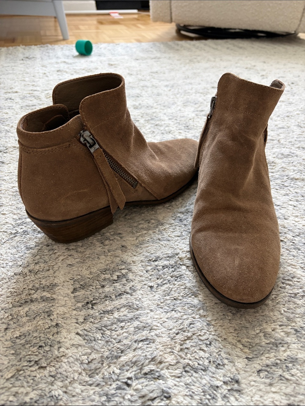 Sam Edelman Tan Suede Ankle Booties